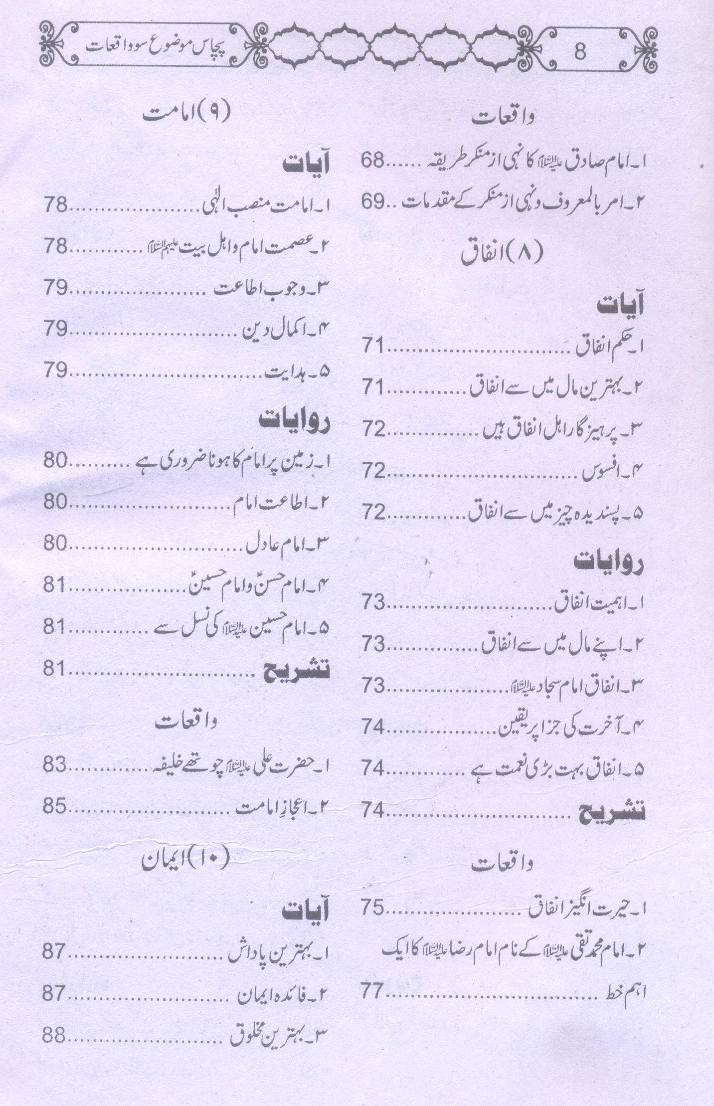 50 Mozu 100 Waqiyat | پچاس موضوع سو واقعات