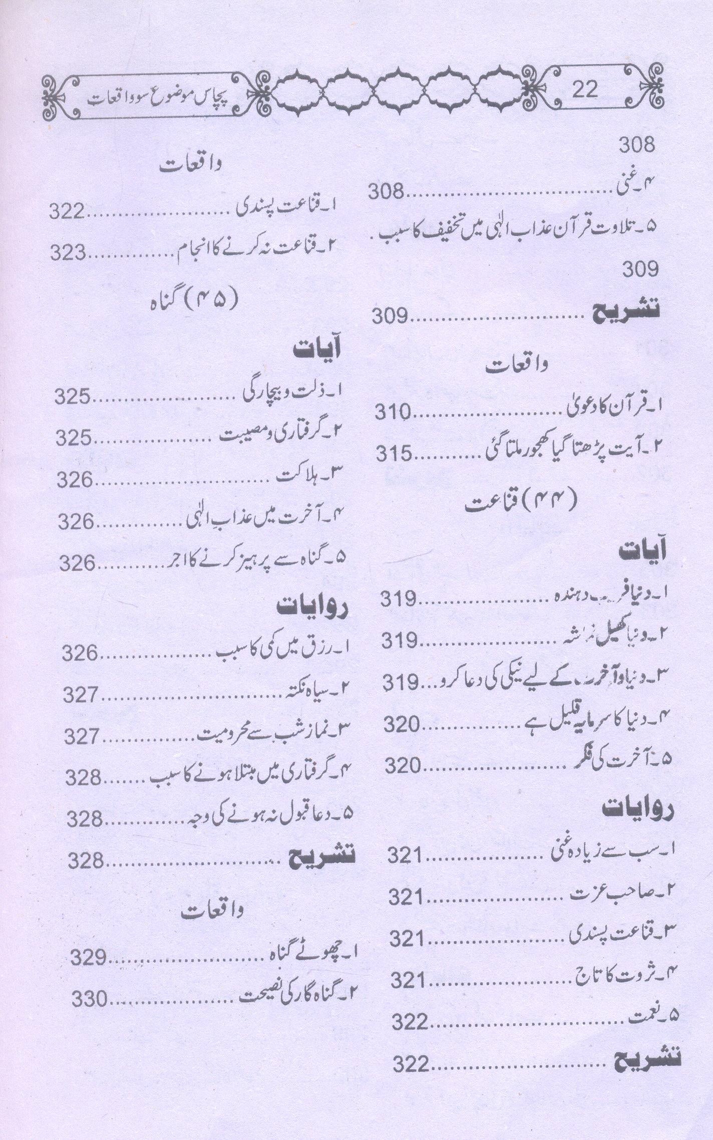 50 Mozu 100 Waqiyat | پچاس موضوع سو واقعات