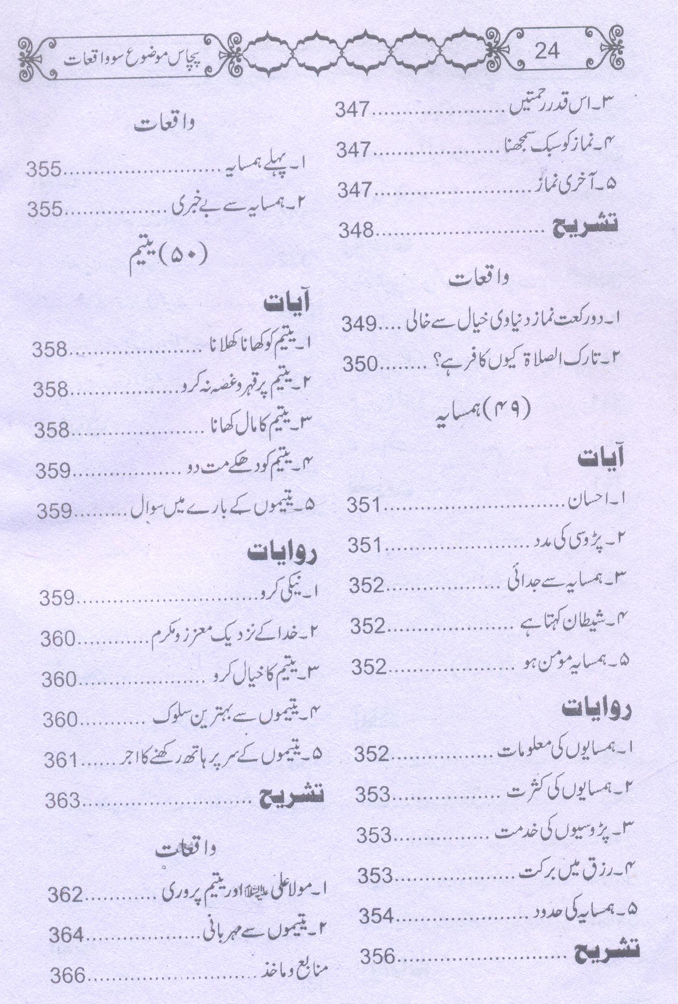 50 Mozu 100 Waqiyat | پچاس موضوع سو واقعات