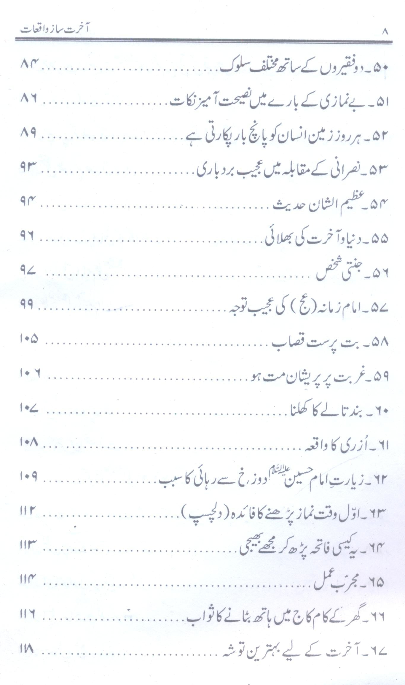 Akhirat Saz Waqiaat | آخرت ساز واقعات
