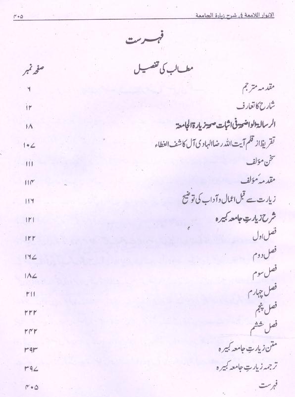 Al Anwaarul Laameyaa | الانوار الامعۃ فی شرح زیارت جامعہ