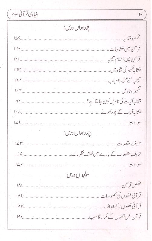 Bunyadi Qurani Aloom | بنیادی قرآنی علوم