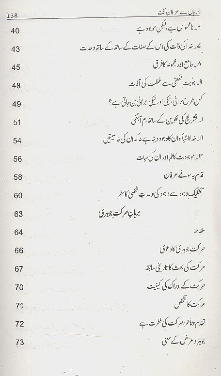 Burhan sy Irfan tak | برھان سے عرفان تک