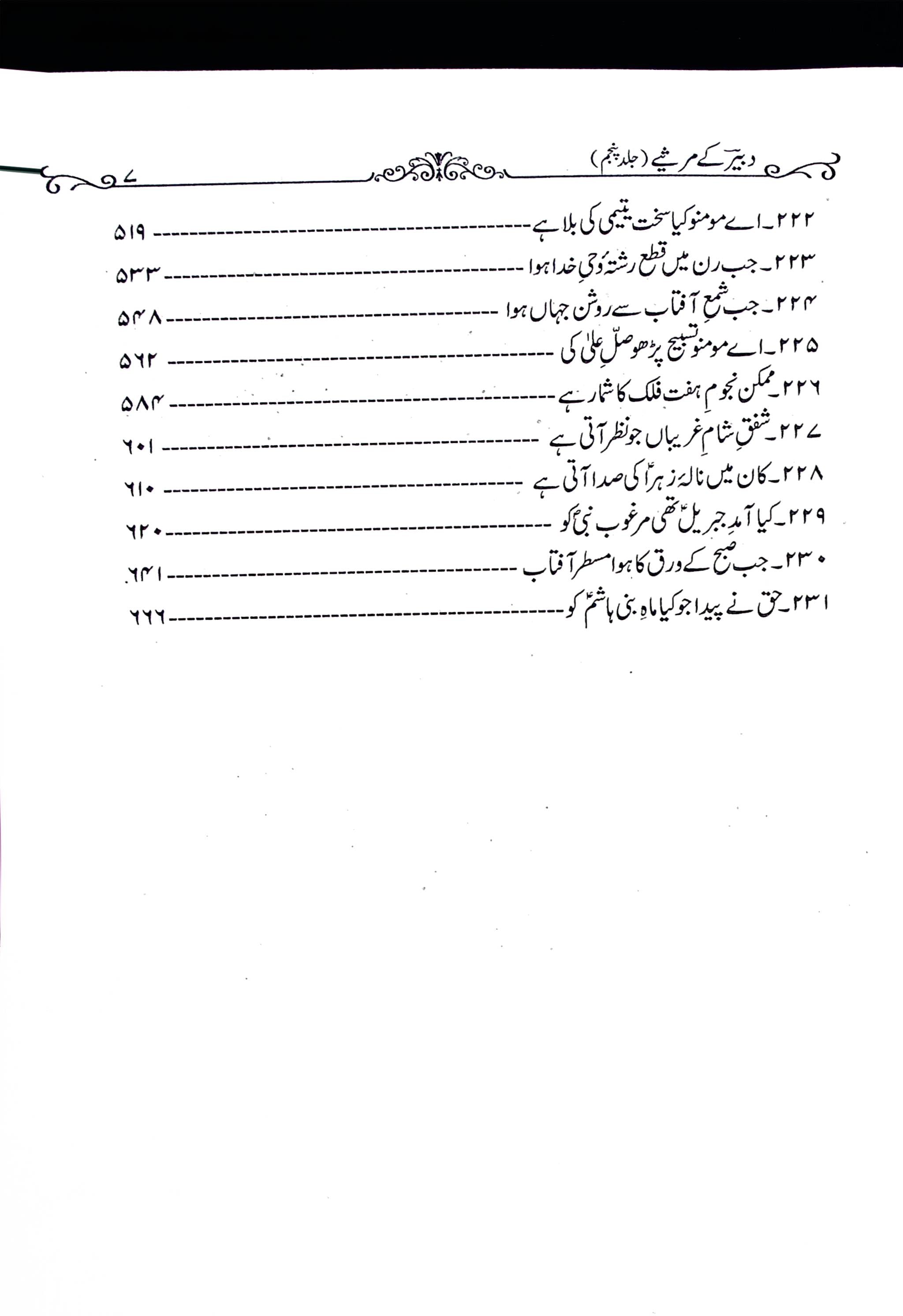 Dabeer ky Marsiye Part 5 | دبیر کے مرثیے جلد 5