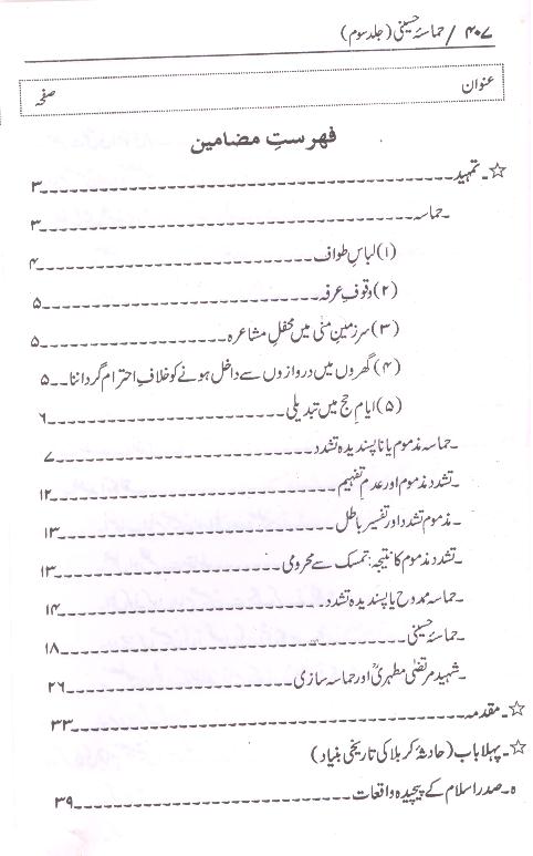 Hamasa e Hussaini | حماسہ حسینی ( محمد علی )۔