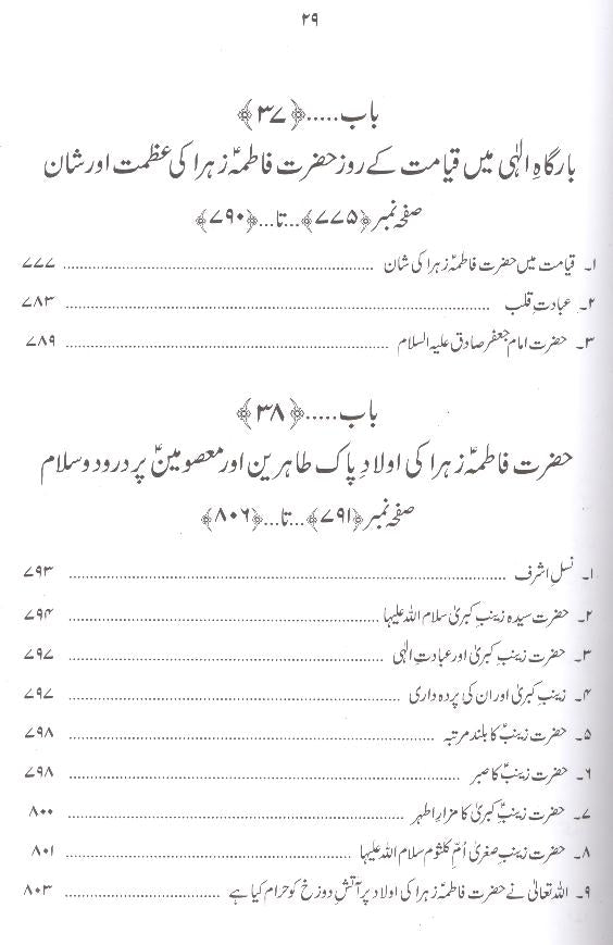 Hayat e Taiyaba Hazrat Fatima  Tuz Zahra sa | حیات طیبہ فاطمۃ الزہرا