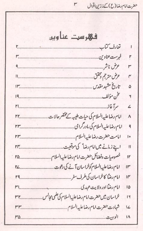 Hazrat Imam Ali Raza as kay Zareen Aqwal | حضرت امام علی رضا کے زرّین اقوال