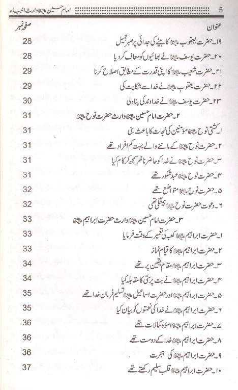 Imam Hussain as Waris e Ambiya | امام حسین وارث انبیا