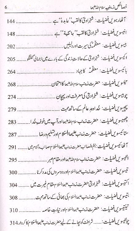 Khasais e Zainabia sa | خصائص زینبیہ