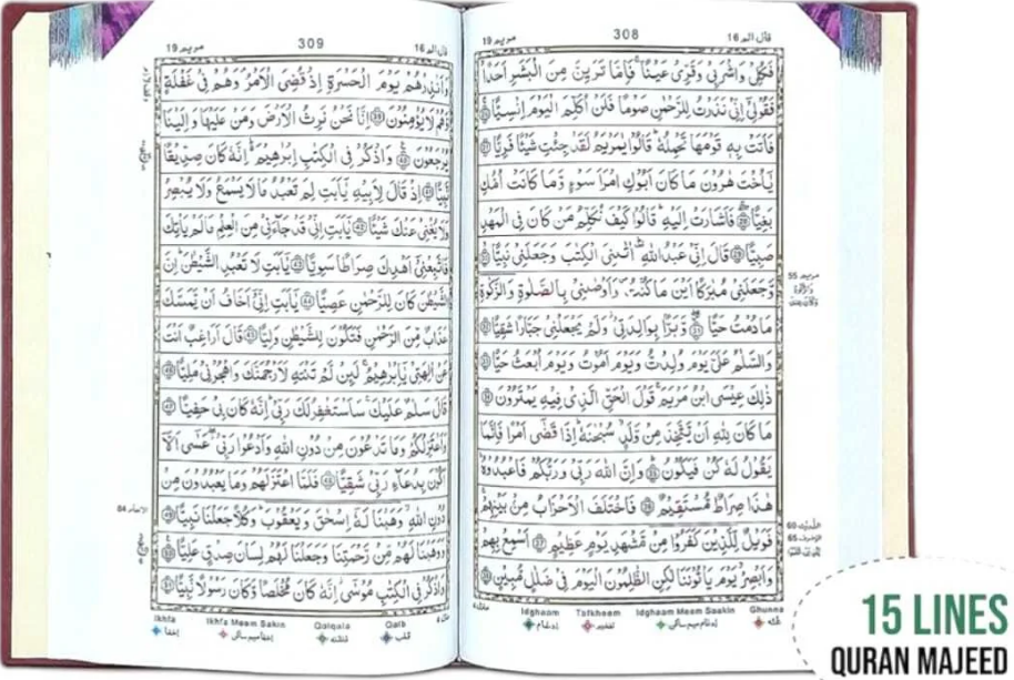 Holy Quran Colour Coded | قرآن پاک