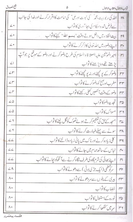 Sawab ul Amaal o Aqab ul Amaal | ثواب الاعمال و عقاب الاعمال