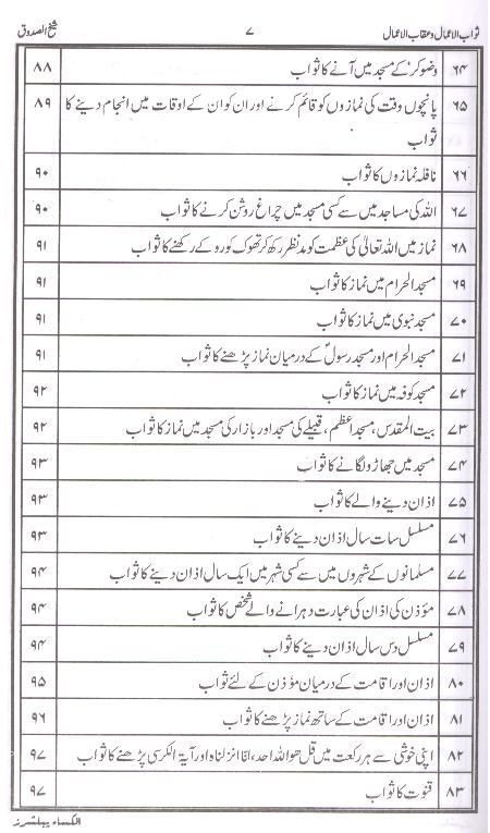 Sawab ul Amaal o Aqab ul Amaal | ثواب الاعمال و عقاب الاعمال