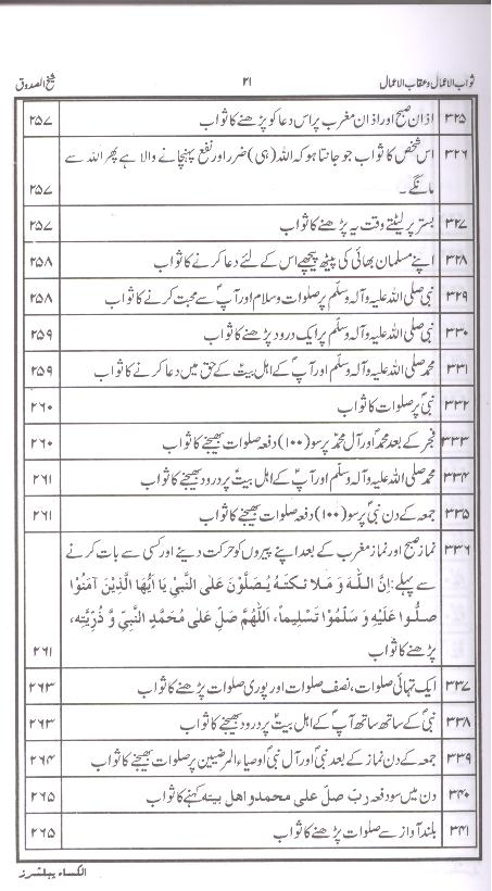Sawab ul Amaal o Aqab ul Amaal | ثواب الاعمال و عقاب الاعمال