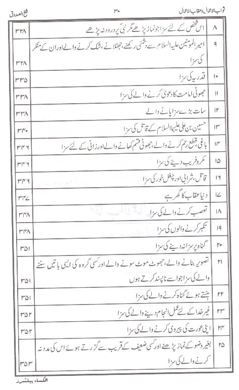 Sawab ul Amaal o Aqab ul Amaal | ثواب الاعمال و عقاب الاعمال