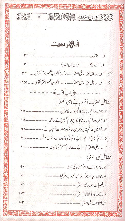 Shehzada Ali Asgher as | شہزادہ علی اصغر ع