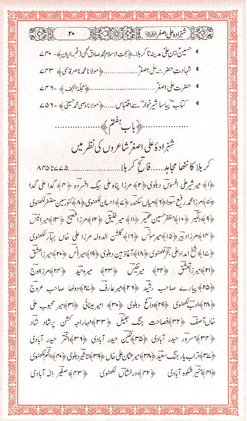 Shehzada Ali Asgher as | شہزادہ علی اصغر ع