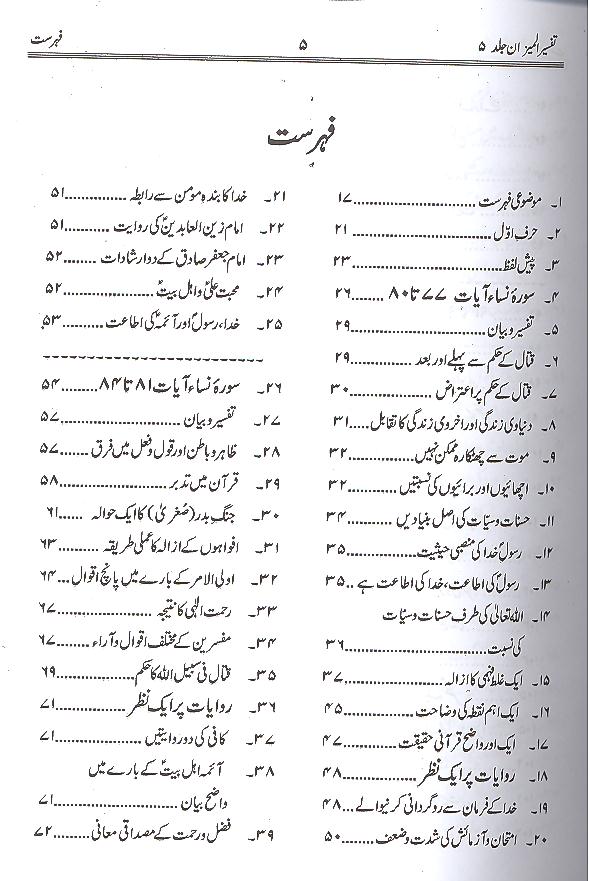 Tafseer al Mizan Part 5 | 5 المیزان فی تفسیر القرآن