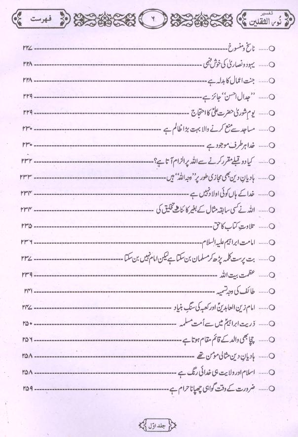 Tafseer Noor ul Saqlain Part 1 | 1تفسیر نور الثقلین