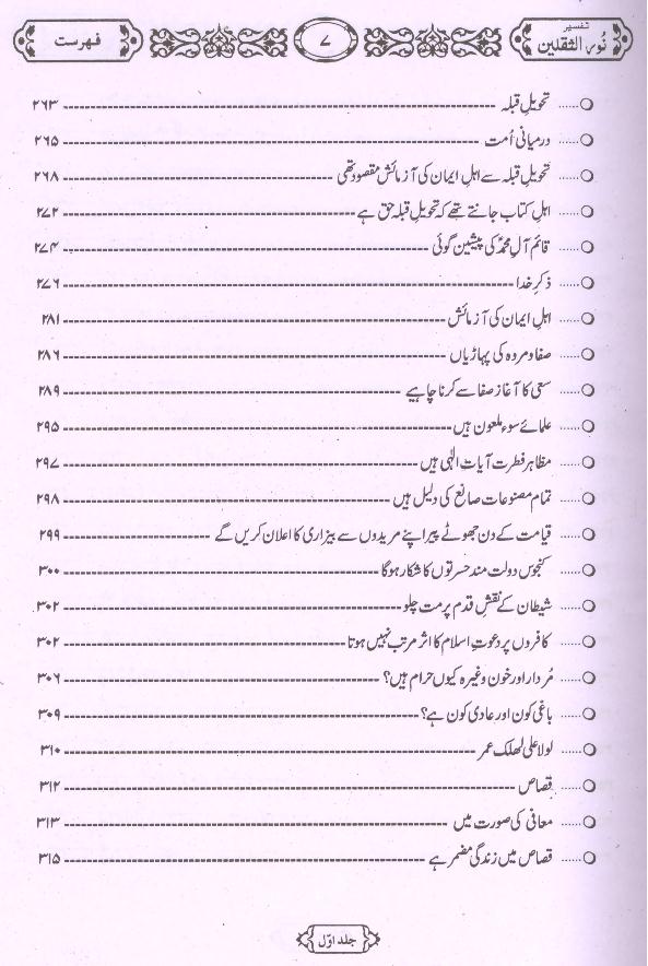 Tafseer Noor ul Saqlain Part 1 | 1تفسیر نور الثقلین