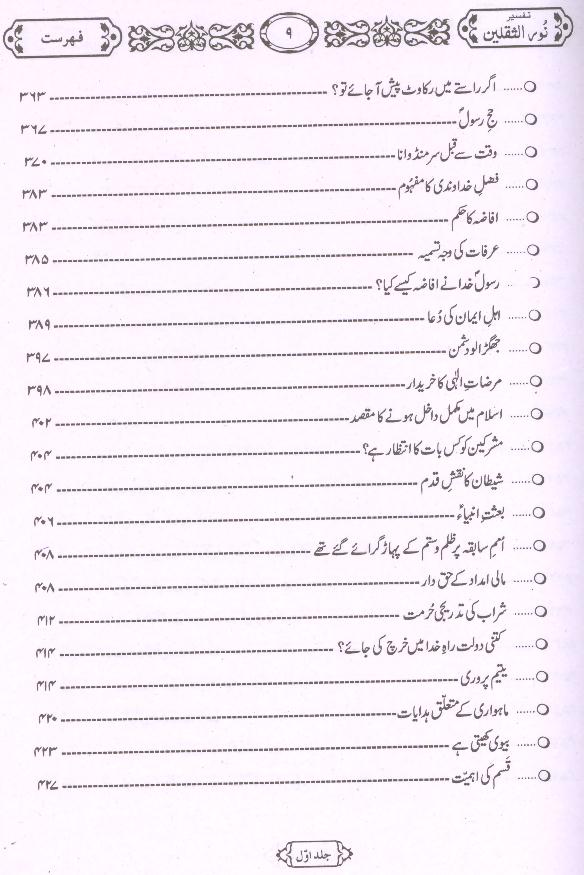 Tafseer Noor ul Saqlain Part 1 | 1تفسیر نور الثقلین