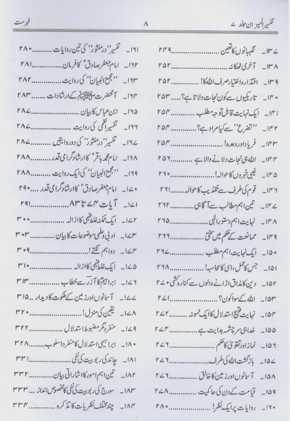 Tafseer Al Mizan Part 7 | تفسیر المیزان جلد ہفتم