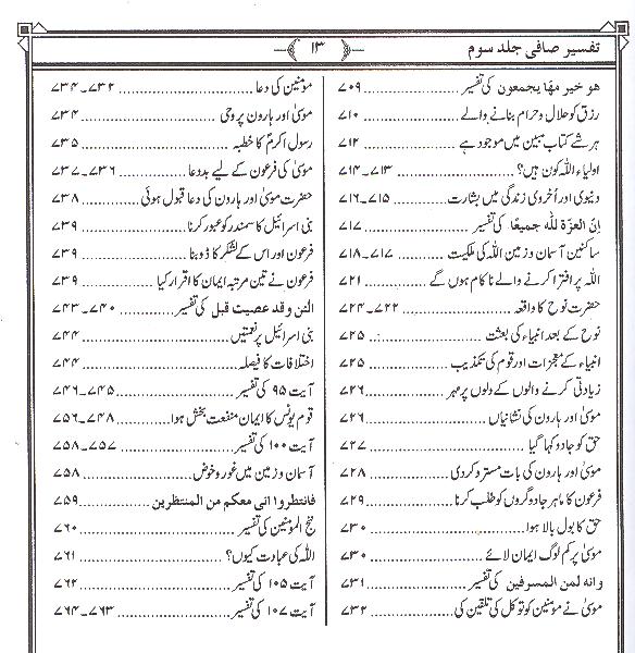 Tafseer e Safi Part 3 | تفسیر صافی جلد سوئم