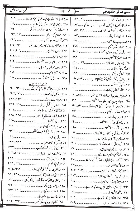 Tafseer e Safi Part 5 | 5 تفسیر صافی