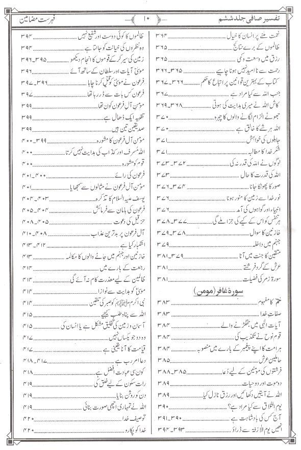 Tafseer e Safi Part 6 | 6 تفسیر صافی