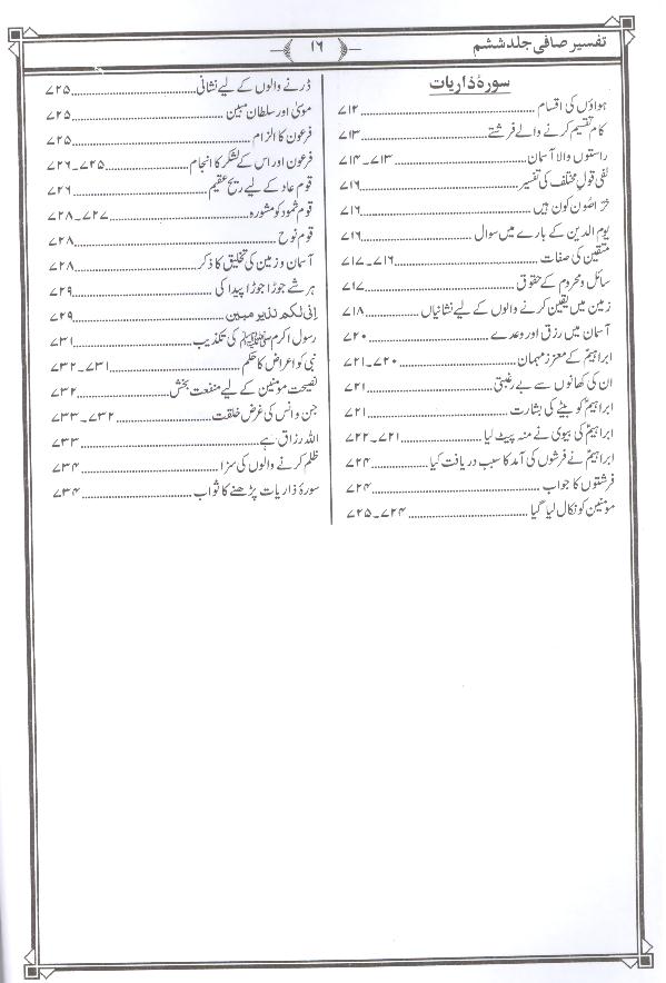 Tafseer e Safi Part 6 | 6 تفسیر صافی