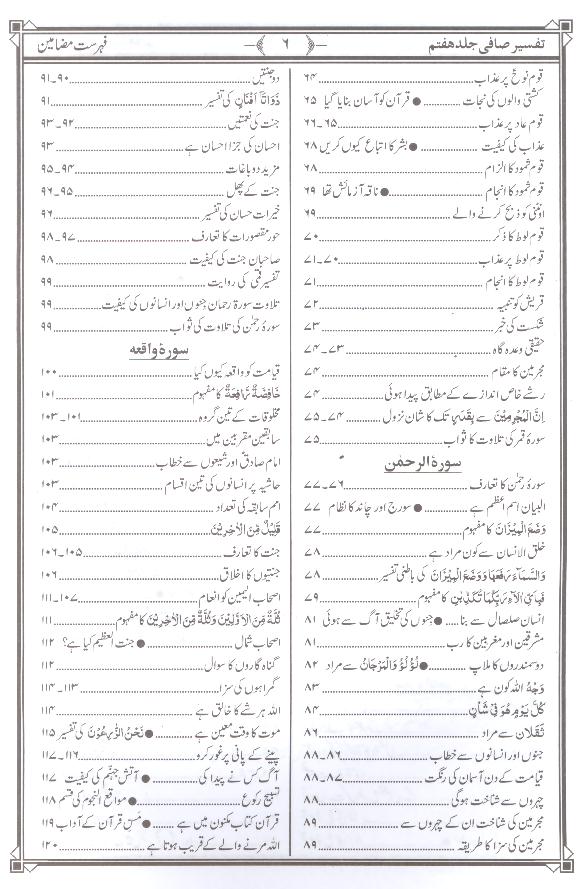 Tafseer e Safi Part 7 |  7تفسیر صافی