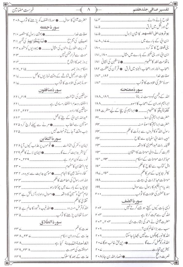 Tafseer e Safi Part 7 |  7تفسیر صافی