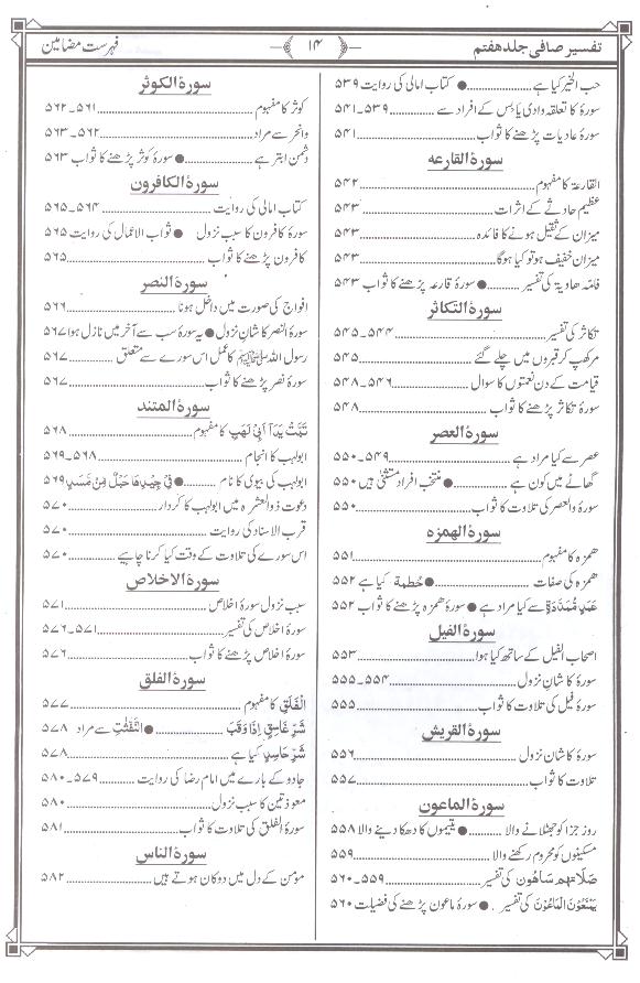 Tafseer e Safi Part 7 |  7تفسیر صافی