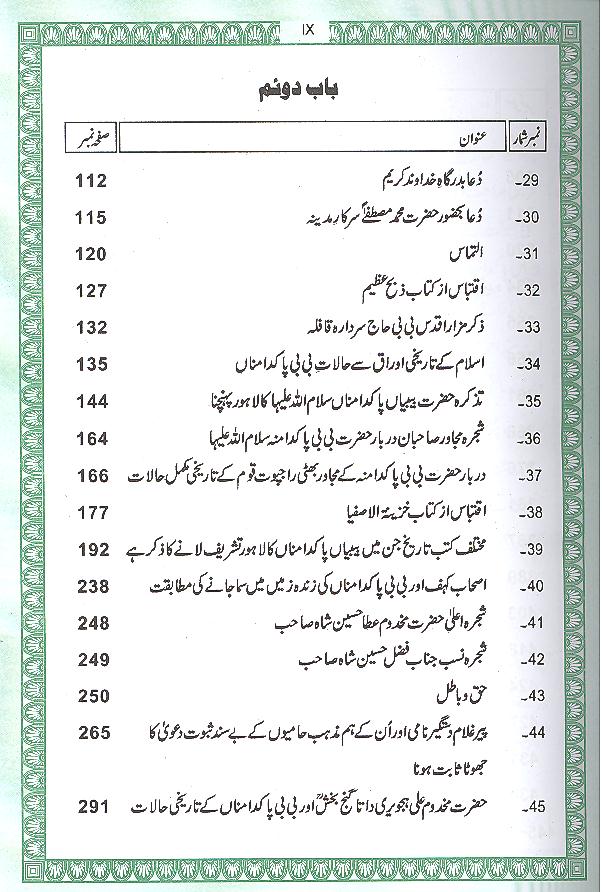 Tareekh Bibi Pak Daman | تاریخ بیبیاں پاکدامن