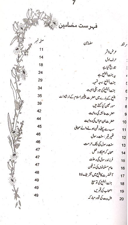 Tareekh Jannat ul Baqi | تاریخ جنت البقیع