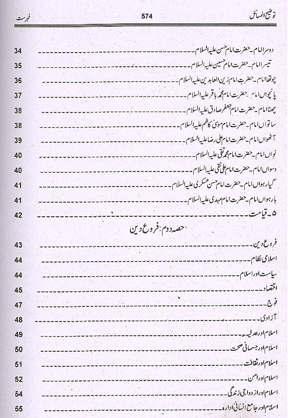 Tauzeeh ul Masail Allama Sadiq Sherazi | توضیح المسائل صادق شیرازی