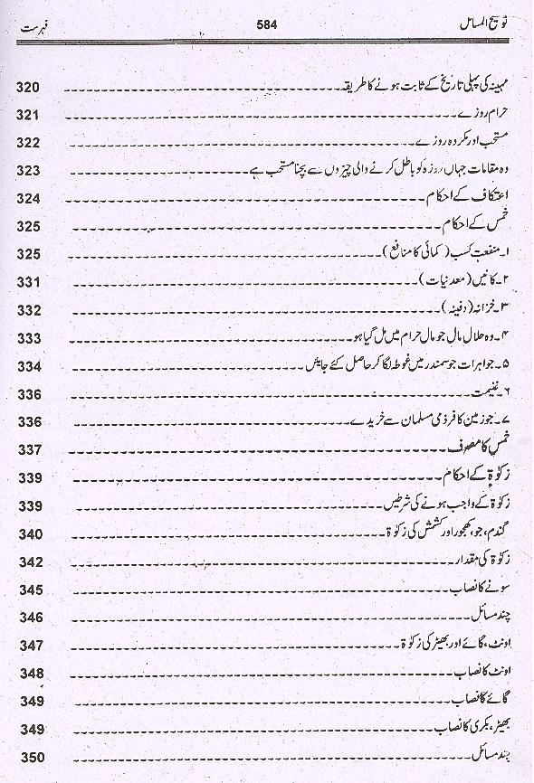 Tauzeeh ul Masail Allama Sadiq Sherazi | توضیح المسائل صادق شیرازی