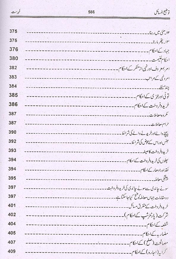 Tauzeeh ul Masail Allama Sadiq Sherazi | توضیح المسائل صادق شیرازی